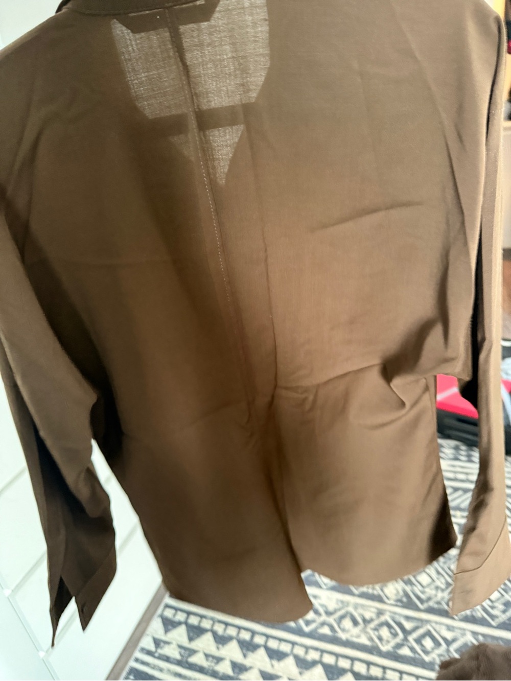 Zara Dark Brown Tailored Button - Picture 9 of 16